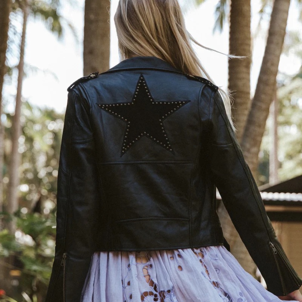 Lone Star Leather Biker Jacket NWT SZ XS - Picture 4 of 15